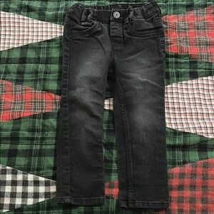 H&M Black Slim Fit Jeans with Faded Distressing